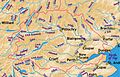 Mappa dei tributari del Fiume Tay.
