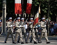 Ceremonial parade for the commemoration of 8 May 1945