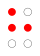 ⠓ (braille pattern dots-125)