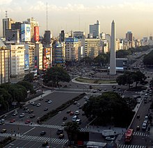 Buenos Aires, capital da Arxentina, o país castelanfalante máis extenso do mundo.