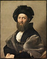 Rafaël, Portret van Baldassar Castiglione, 1514-1515, Louvre, Parijs