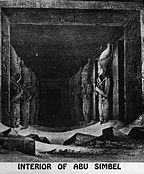 Interior of the Great Temple, before cleaning