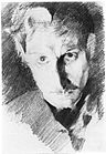Mikhail Vrubel, self portrait, c. 1885