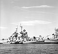 A Jean Bart francia csatahajó 1963-ban, Toulon kikötőjében.