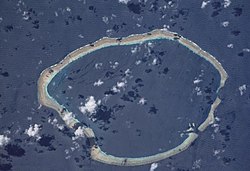 A Carteret-atoll műholdképe