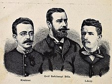 Gustav Kreitner, Széchenyi Béla és Lóczy Lajos, a kínai expedíció vezető alakjai