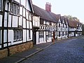 Historic timber-framed houses in Warwick, England