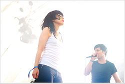 Nic Endo and Alec Empire performing at Fusion Festival in 2010