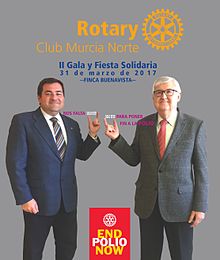 Campaña de Rotary Club Murcia Norte para apoyar al programa Polio Plus