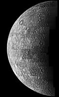 Mercurio fotografiado por la Mariner 10