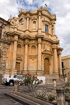 A notoi San Domenico-templom barokk homlokzata
