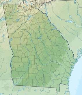 Map showing the location of Chattahoochee River National Recreation Area