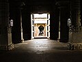 Another view of Nandi Mantapa from the closed mantapa adjoining the sanctum