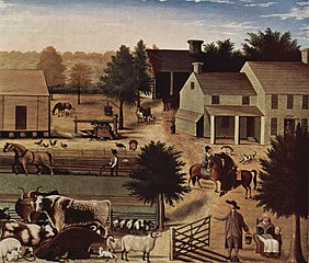 The Residence of David Twining, (1845–1848), Abby Aldrich Rockefeller Folk Art Collection
