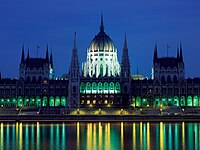 A Parlament épülete Budapesten