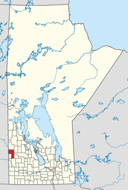 Location of the RM of Riding Mountain West in Manitoba