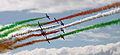 13. Az olasz Frecce Tricolori műrepülő csoport bemutatója a 2011-es RIAT repülőnapon (javítás)/(csere)