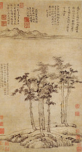 六君子圖，藏於上海博物館