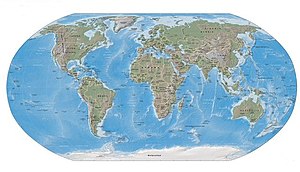 Robinson projection of Earth