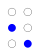 ⠢ (braille pattern dots-26)