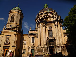 Kostel Božího těla a klášter Dominikánů. Dnes řeckokatolický kostel nejsvětější eucharistie