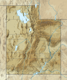 Map showing the location of Cedar Breaks National Monument