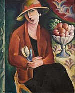 Portrait of Lady with Tulips (1921)