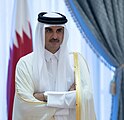  قطر صاحب السمو الشيخ تميم بن حمد آل ثاني أمير دولة قطر.[7]
