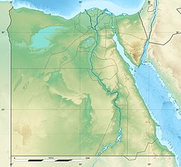 Location of Lake Nasser in Egypt.