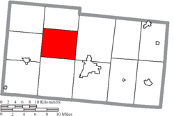 Location of Concord Township in Champaign County