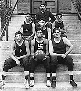 Chilocco Indian Agricultural School basketball team in 1909