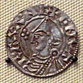 Monedă reprezentându-ul pe Knut cel Mare. Monedele vikinge bătute în sec. IX-XI erau din argint sau aur veritabil