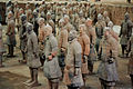 Detalle do exército de guerreiros chineses de terracota. (2)