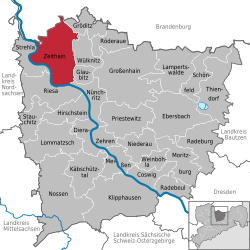 Zeithain na mapě
