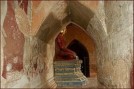 Frescoes inside a temple