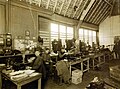 US Army Quartermaster soldiers in typewriter repair shop, Tours, France, 1919