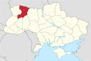 Kart over Rivne oblast