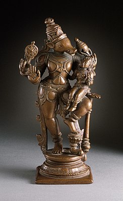 Медная скульптура Варахи. Индия, Тамилнад, XVII век. Из коллекции Музея искусств округа Лос-Анджелес.
