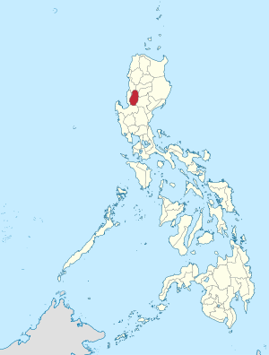Мапа на Филипините со факти за Бенгет highlighted