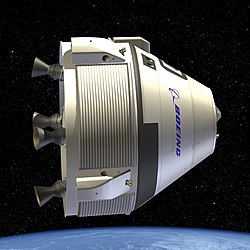 Artist's rendition of the CST-100 Starliner spacecraft