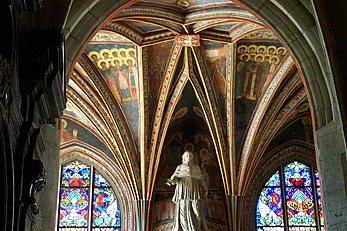 Kapellet til det hellige kors i Wawelketedralen i Kraków er dekorert med bysantinske freskoer.