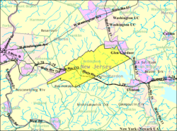 Census Bureau map of Bethlehem Township, New Jersey