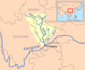 Jialing River in eastern Sichuan and Chongqing Municipality
