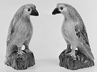 Hawk figures, salt-glazed, circa 1750. MET 99567