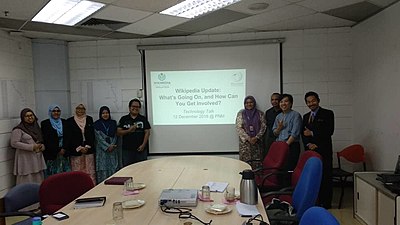 Wikipedia Kuala Lumpur Meetup 6 @ National Library of Malaysia, Kuala Lumpur, Malaysia December 12, 2018