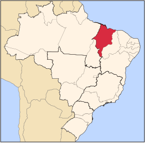 Amplasarea unității în cadrul Braziliei.