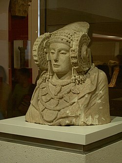 Iberian Lady of Elche, 4th century BC, maybe influenced by Carthaginian
