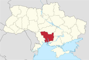 Kart over Mykolajiv oblast