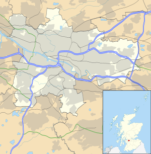 Localização de Glasgou na Escócia