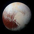Vuoden 2015 kuva: NASAn New Horizons -avaruusluotaimen ottama kuva Plutosta.